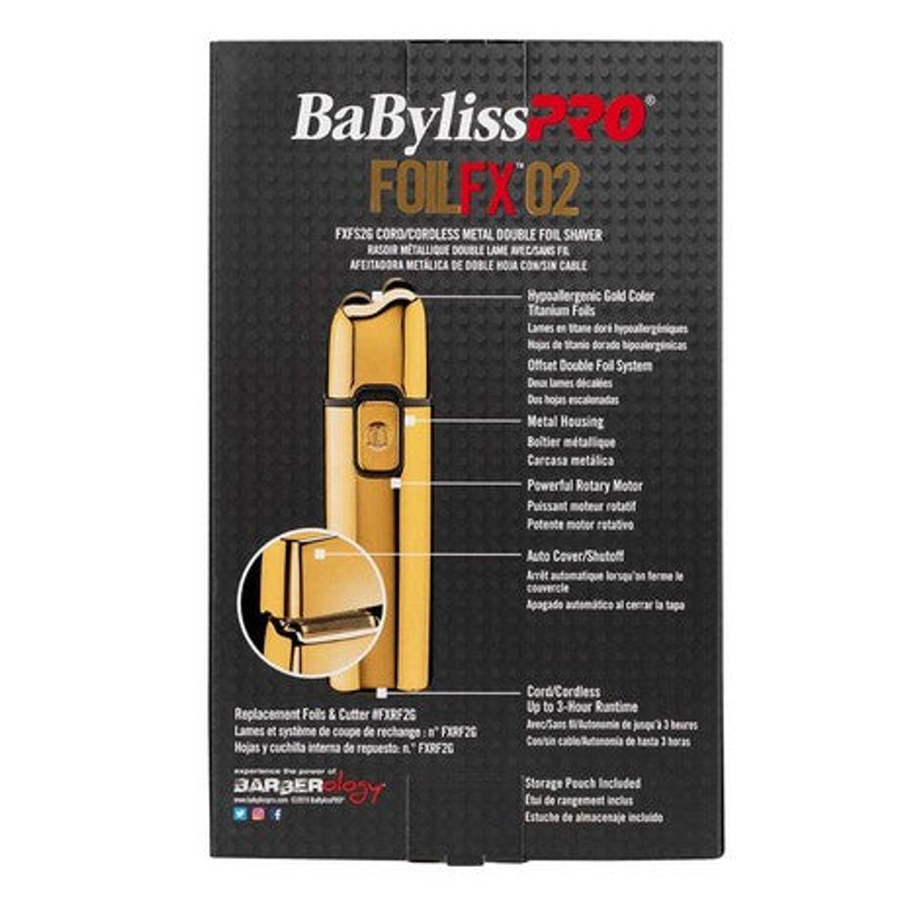 BaBylissPRO Gold Double Foil Shaver