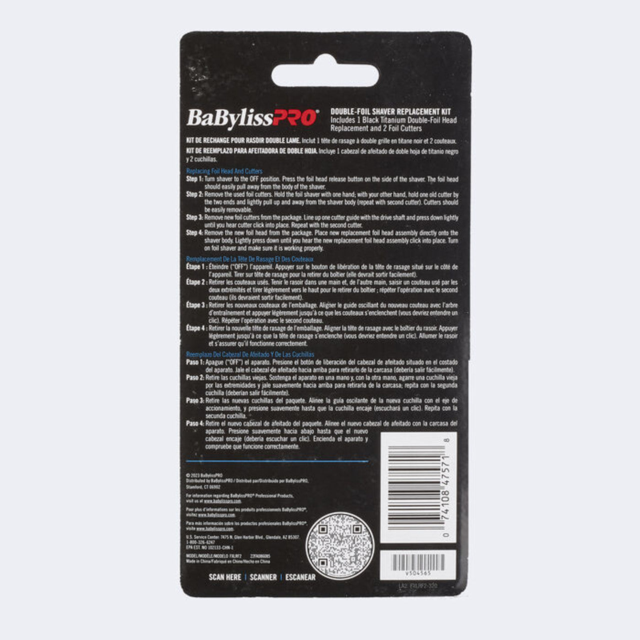 BaBylissPRO UVFoil Replacement Head and Cutters