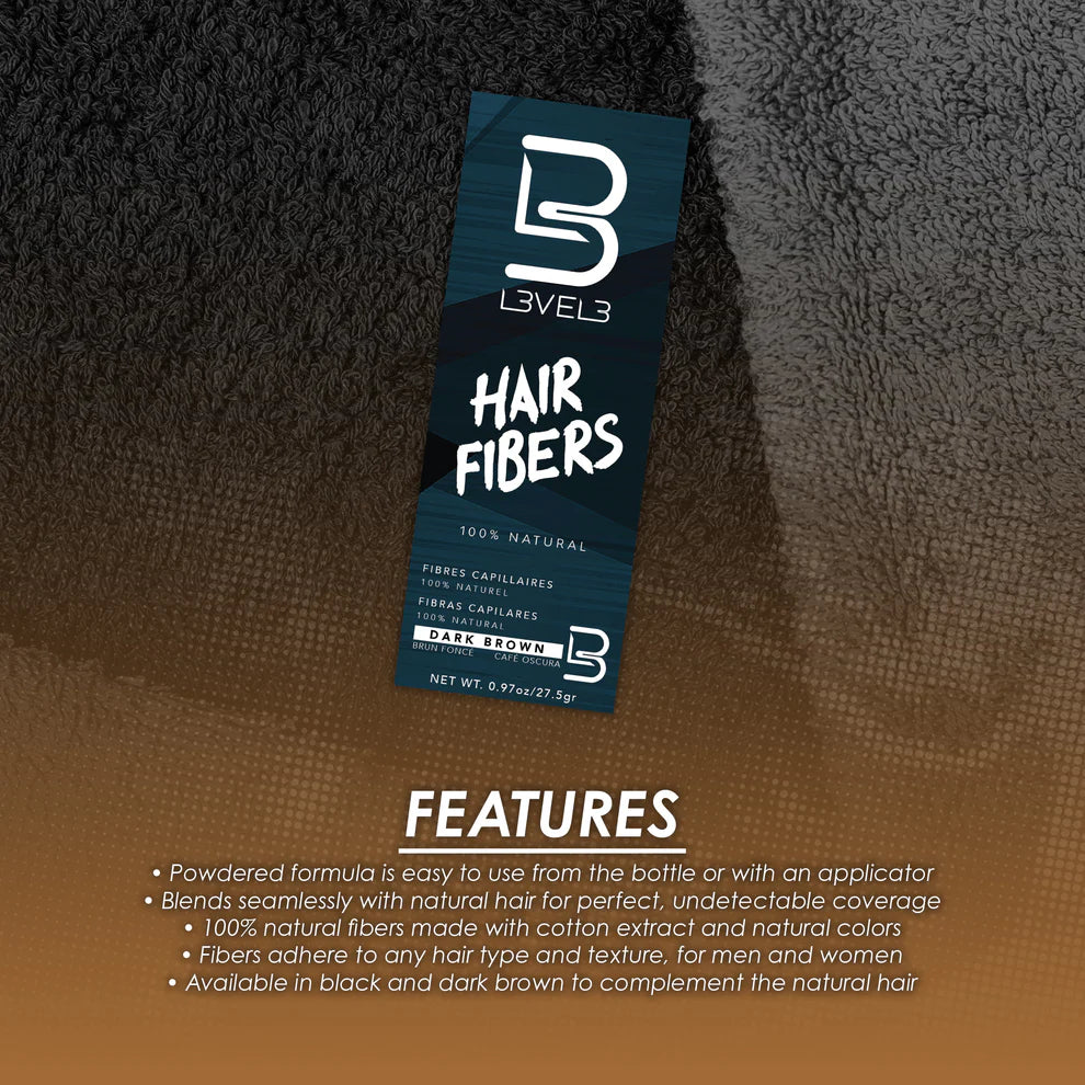 L3VEL3 Hair Fibers - Black